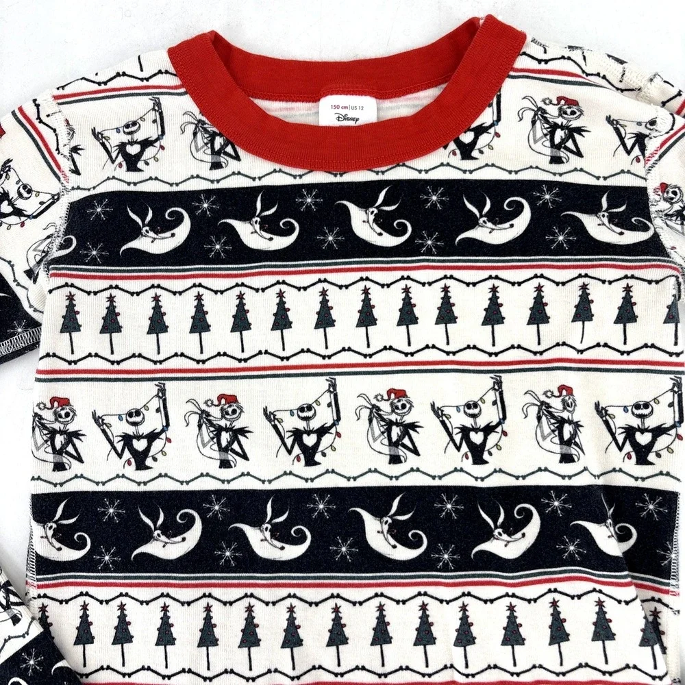 Hanna Andersson Disney Kids The Nightmare Before Christmas Pajama‎ Top Size 12